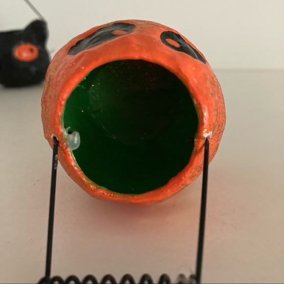 Mini Pumpkin Halloween Holiday Decor Set Of 3 Mini Jack O’ Lanterns - Picture 12 of 13